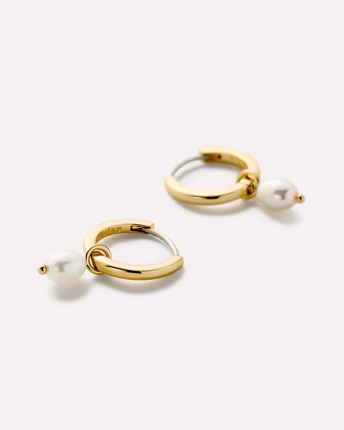 Frida Pearl Huggie Hoops - Image 5