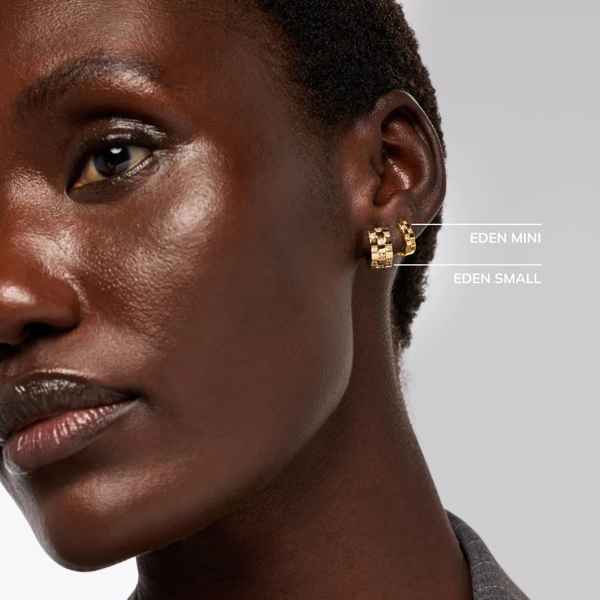 Eden Small Hoop Earrings - Image 4
