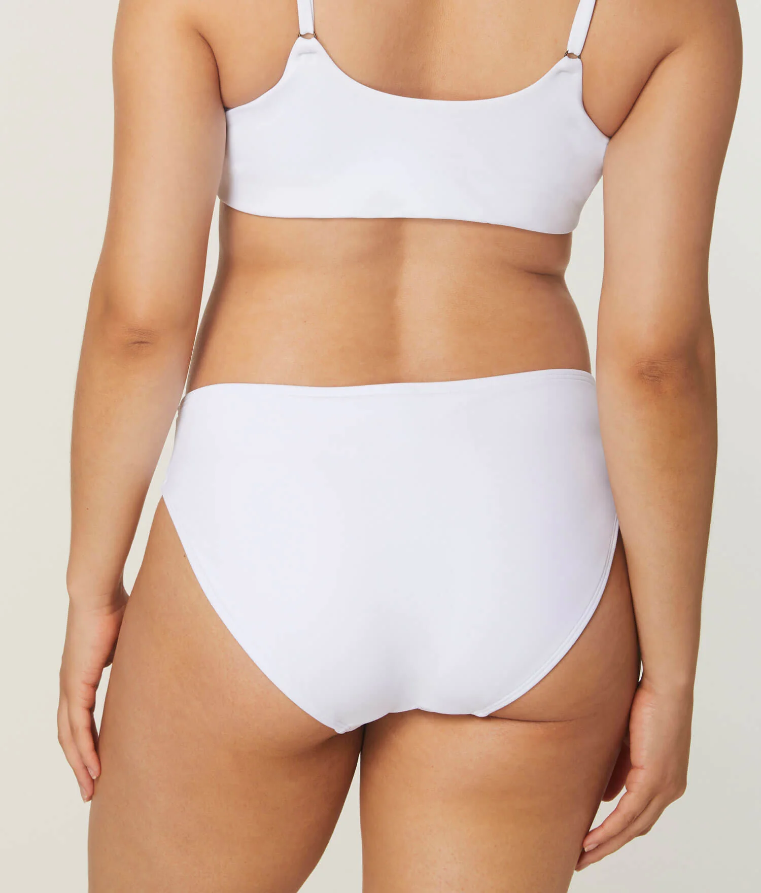 The Classic Bikini Bottom - Eco Nylon - White - Image 4
