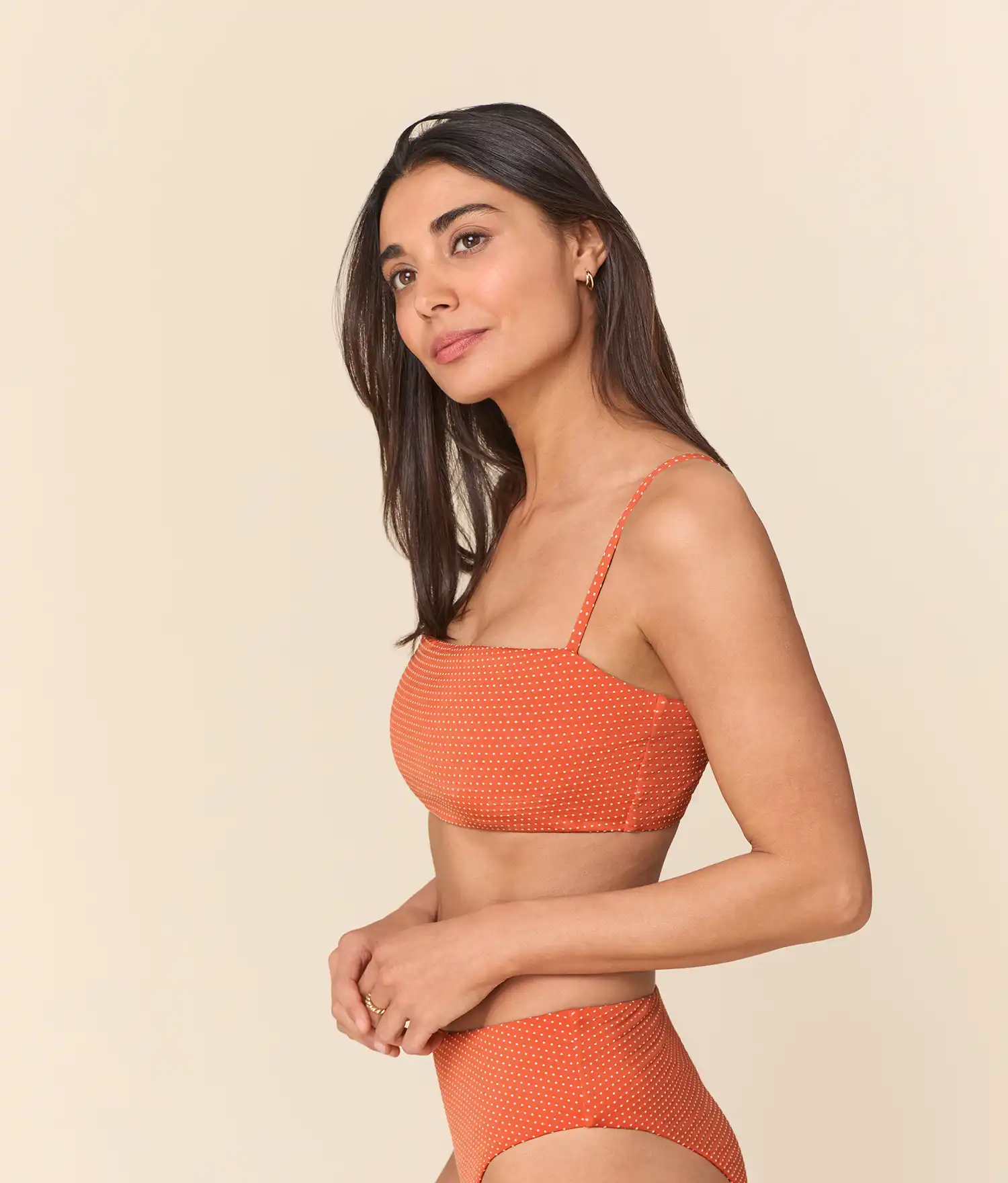 The Cabo Bikini Top - Polka Dot - Marmalade - Image 3