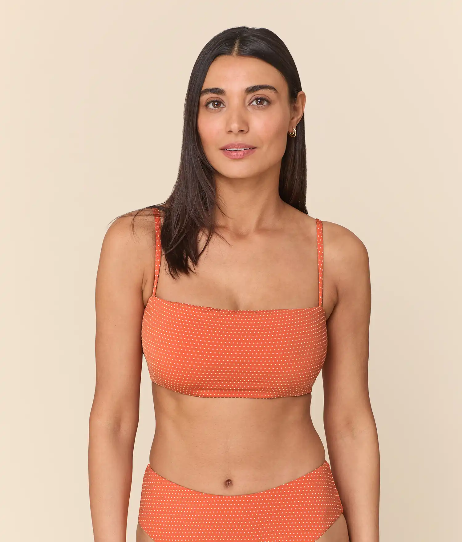 The Cabo Bikini Top - Polka Dot - Marmalade - Image 4