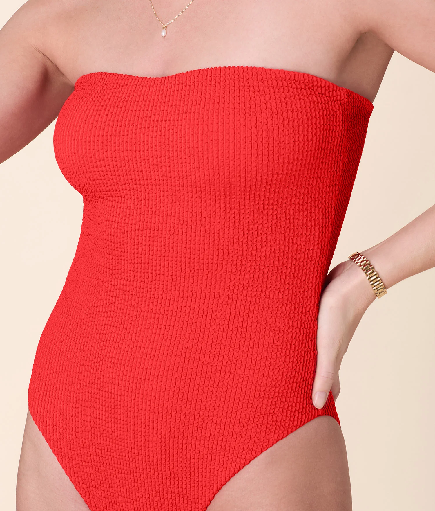 The Kauai One Piece - Seersucker - Firecracker - Classic - Image 5