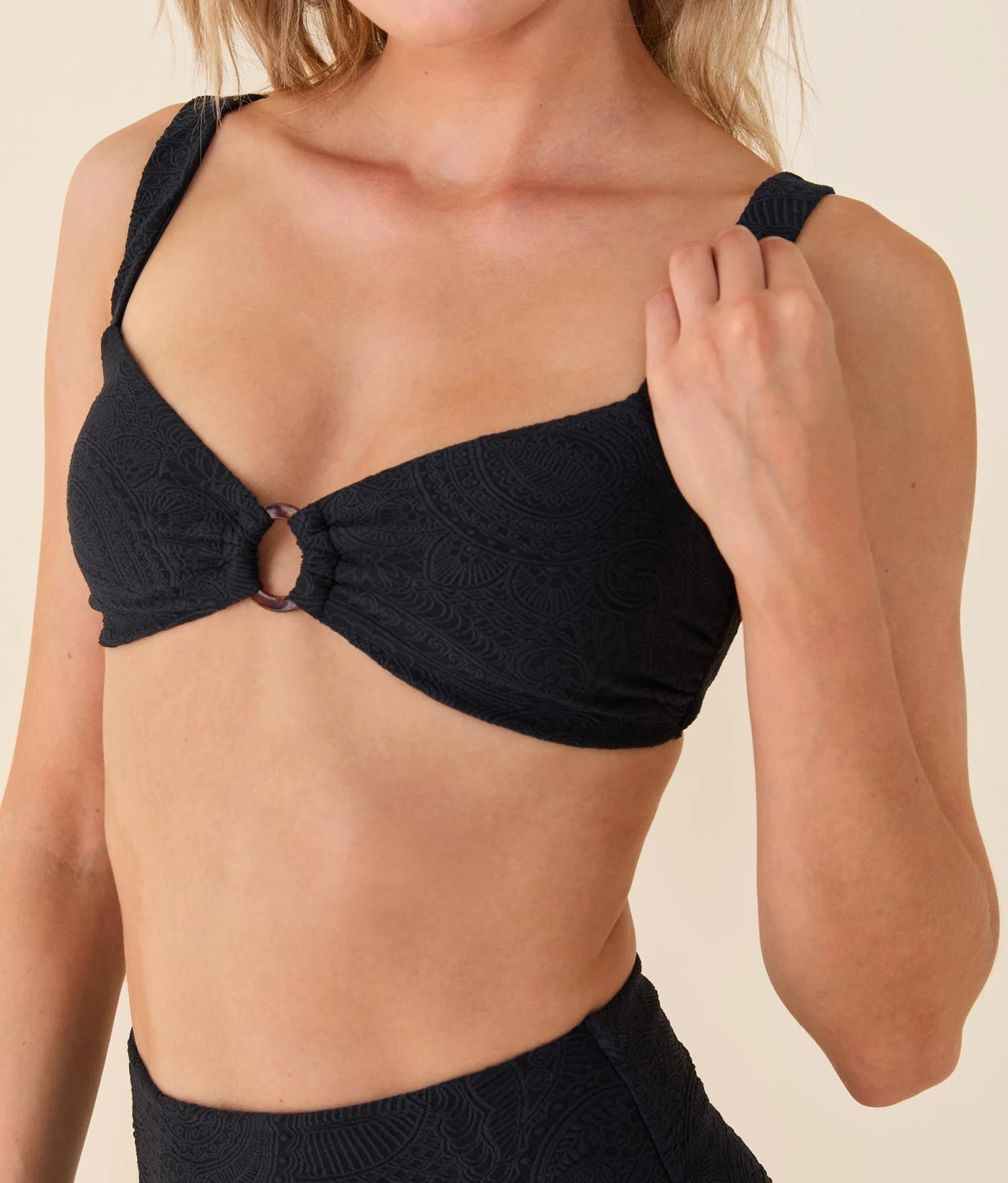 The Lori Bikini Top - Paisley - Black Paisley - Image 4