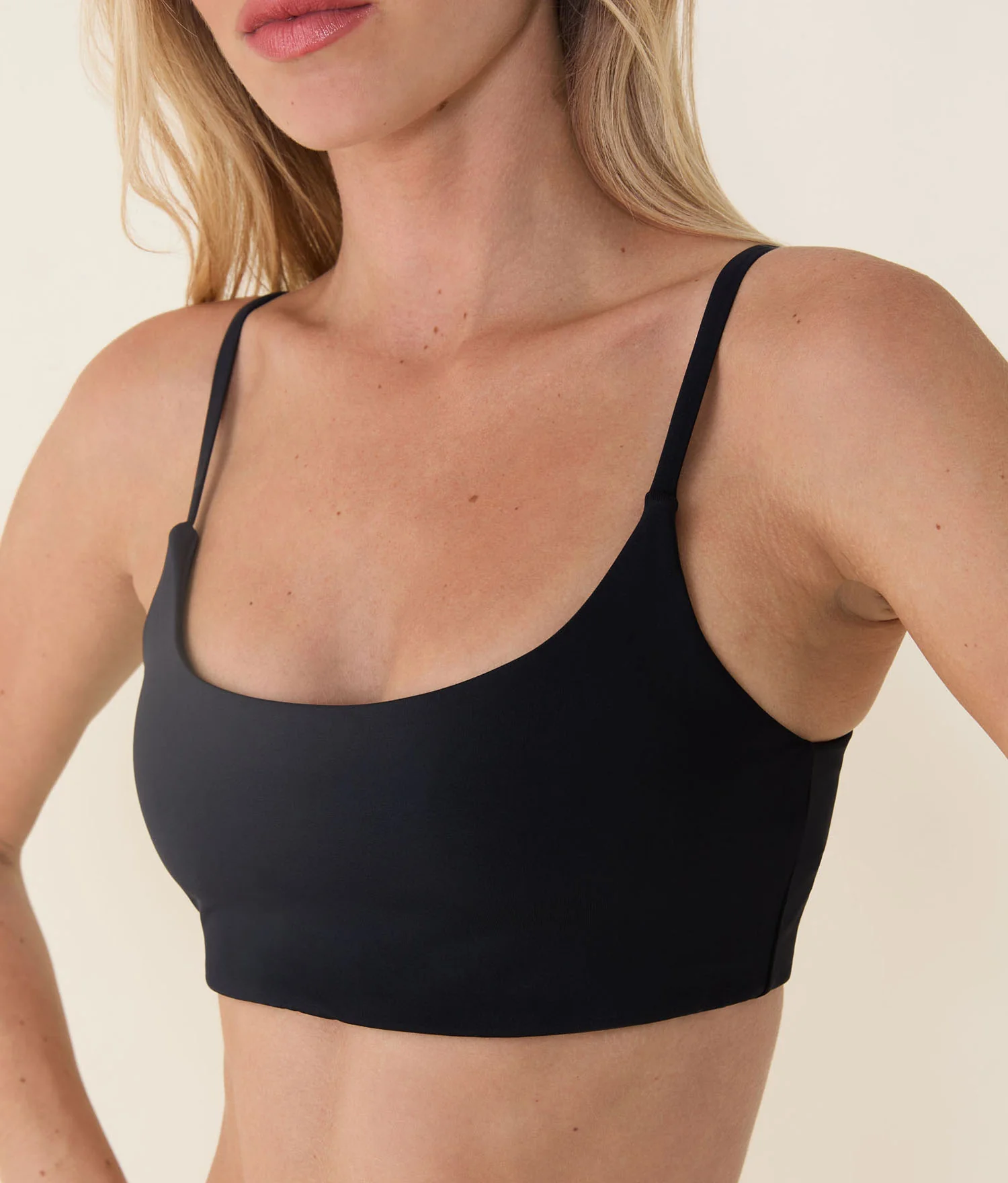 The Maui Bikini Top - Eco Nylon - Black - Image 4