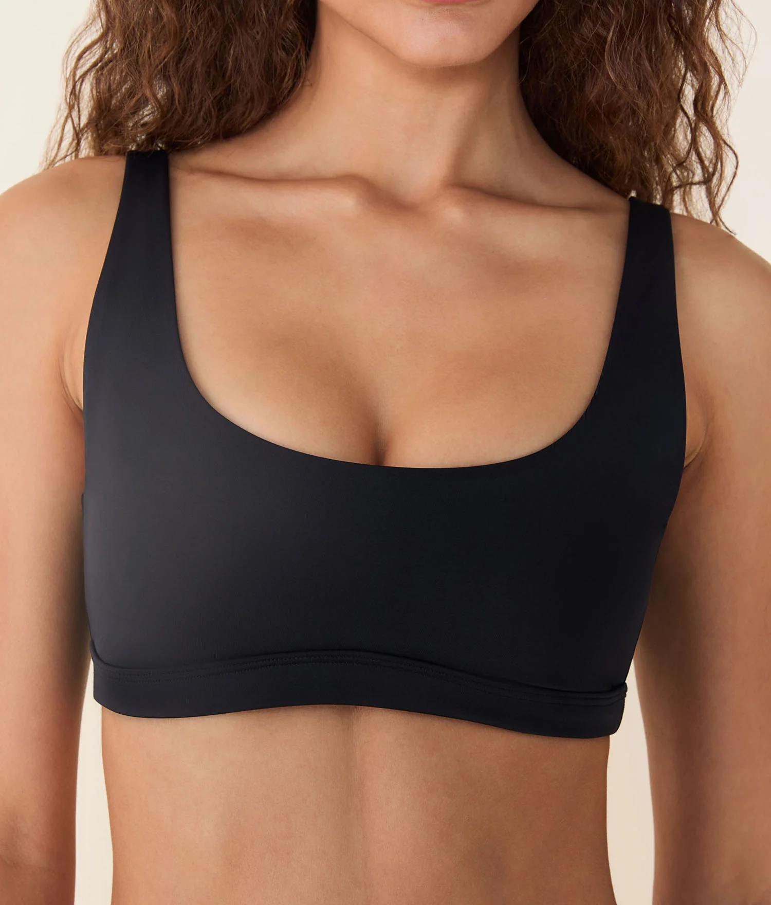 The Ventura Bikini Top - Eco Nylon - Black - Image 4